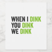 お願いすると漬物おもしろいを飲む ワインラベル (シングルラベル)