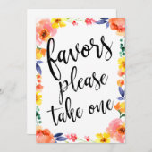 お願いだからフローラのサイン手頃を一つ取って (正面/裏面)