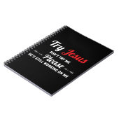 お願いだから私にTシャツイエス・キリストをやってみないで  ノートブック (左側)