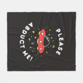 お願いだから私を引き離して フリースブランケット (正面(横))