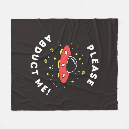 お願いだから私を引き離して フリースブランケット (正面(横))