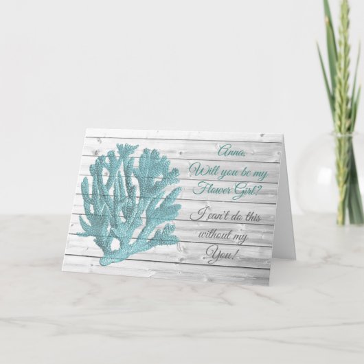 お願いだから結婚式で花を撒く女の子になって! 招待状 (正面)