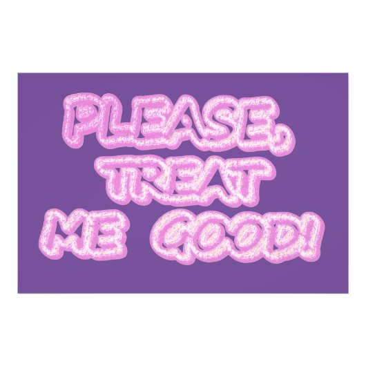 「お願いだから良く」かわいいデザイン。買今 フォトプリント (正面)