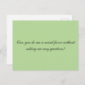 お願いできる風変わりか…引用文サラ・オーファンBl ポストカード (正面/裏面)