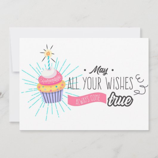 お願いの全てが本当の来誕生日を シーズンカード (正面)