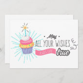 お願いの全てが本当の来誕生日を シーズンカード (正面/裏面)