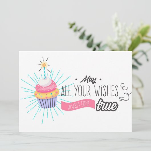 お願いの全てが本当の来誕生日を シーズンカード (スタンド正面)