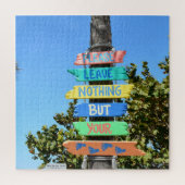 お願いは足跡のビーチだ ジグソーパズル (縦)