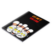 お願いもしできるおもしろいボーリングピン引用文 ノートブック (左側)