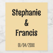 お願いウィネラベル ワインラベル (シングルラベル)