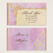 お願いギフトカード – フルーアディLys Damask 2 - 結婚's (正面&裏面)