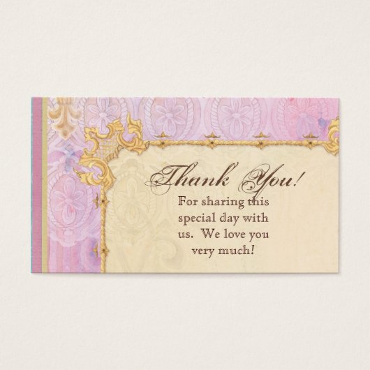 お願いギフトカード – フルーアディLys Damask 2 - 結婚's (正面)
