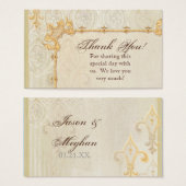 お願いギフトカード – フルーアディLys Damask 2 - 結婚's (正面&裏面)