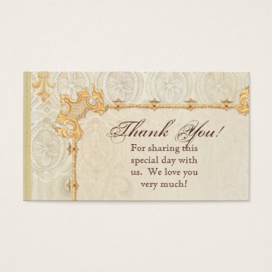 お願いギフトカード – フルーアディLys Damask 2 - 結婚's (正面)