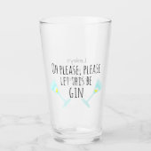 お願いギンにさせて。パーソナライズされた タンブラーグラス (正面)