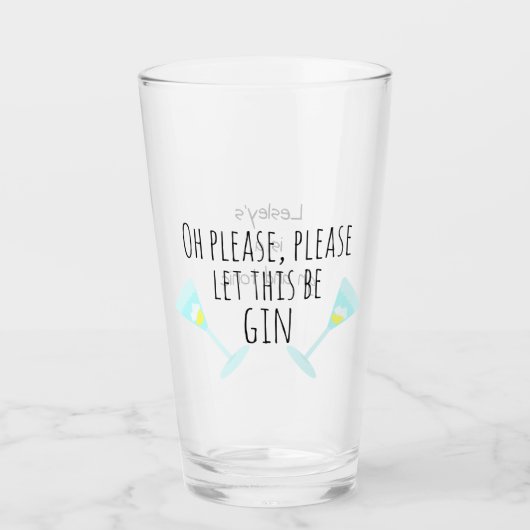 お願いギンにさせて。パーソナライズされた タンブラーグラス (正面)