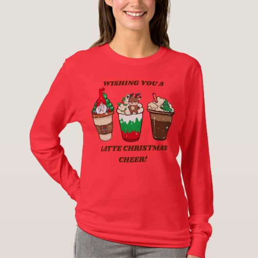 お願いクリスマスラテ応援シャツ Tシャツ (正面)