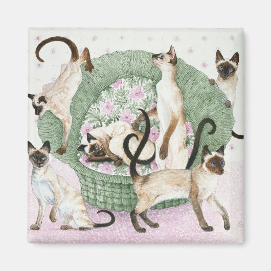 お願いシャムもしーよ マグネット (正面)