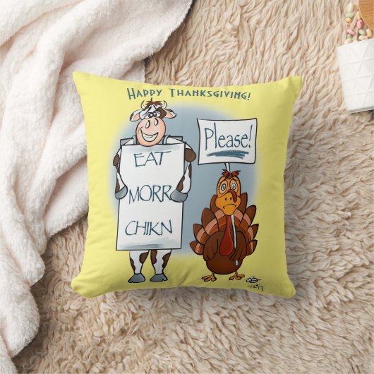 お願いネイビーイエローサンクスギビングデイ装飾用クッション クッション (ブランケット)