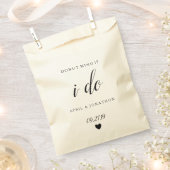 お願いバッグ- Dout もし Mind I Doハート フェイバーバッグ (クリップ留めされた状態)