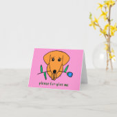 お願いファーメ与えカード カード (黄色い花)