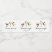 お願いマスクをかぶった動物の運転を通じて ペットボトルラベル (シングルラベル)