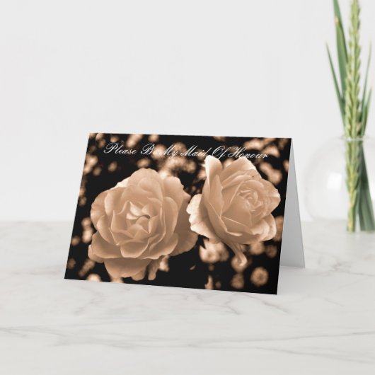 お願いメイド・オブ・オーナー（花嫁付き添い人） 招待状 (正面)