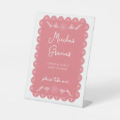 お願い一つグラシアスありがとう女の子の赤ちゃんシャワー 台座サイン (正面)