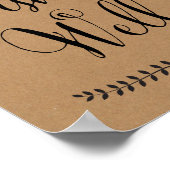 お願い井戸のサイン/お願い結婚井戸のサイン ポスター (角)