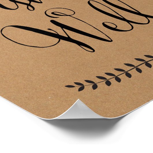 お願い井戸のサイン/お願い結婚井戸のサイン ポスター (角)