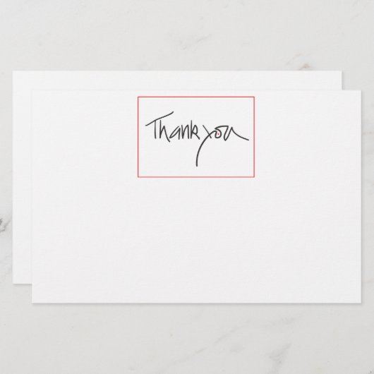 お願い名刺 便箋 (正面/裏面)