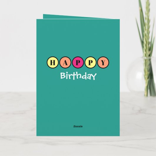 お願い多くのおもしろいグリーンキッズフォト誕生日 カード (裏面)