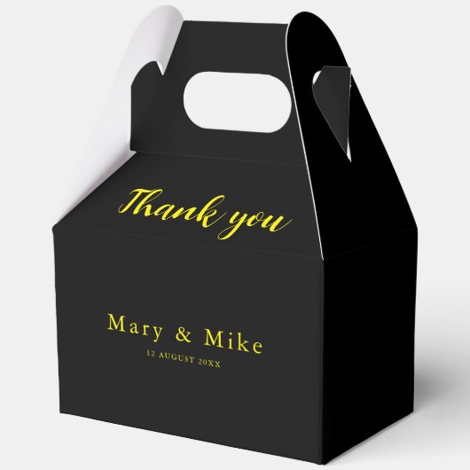 お願い大きな切り妻の好意ボックスの大事な行事 フェイバーボックス (正面)