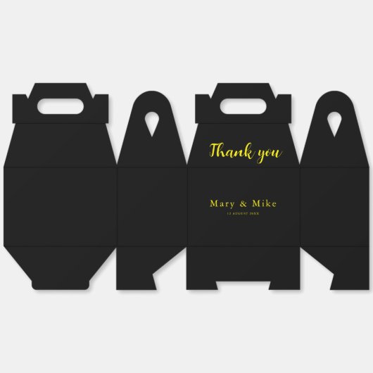 お願い大きな切り妻の好意ボックスの大事な行事 フェイバーボックス (見開き)