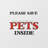 お願い救だ ウィンドウサイン (シート)