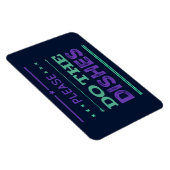 お願い料理パープル文字チョーリマインダー マグネット (右側)