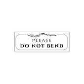 お願い曲げ出荷メール植物体フレーム セルフインキングスタンプ (デザイン)