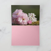 お願い最高のウエディングロマンチック サンキューカード (内部)