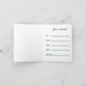 お願い来カクテルパーティの招待状 招待状 (内部)