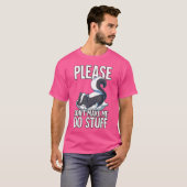 お願い私に物スカンク Tシャツ (正面フル)