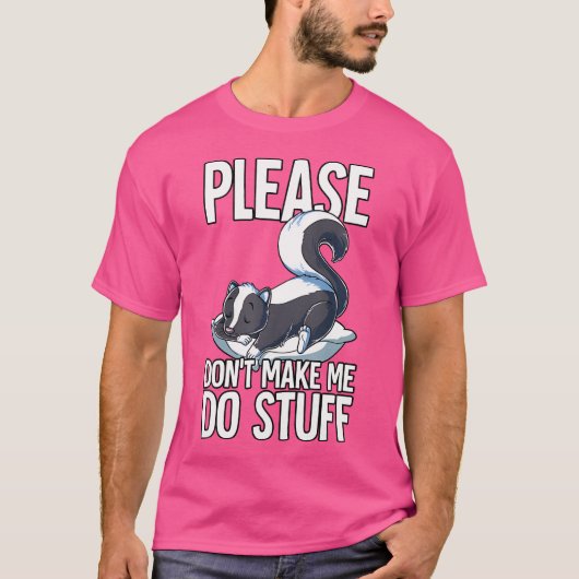 お願い私に物スカンク Tシャツ (正面)