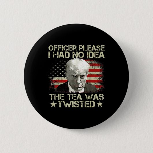 お願い私はアイディアを持っていなかったお茶のUsaフラグのスペクトル 缶バッジ (正面)