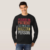 お願い私は恐ろしい人間のアパレル Tシャツ (正面フル)