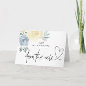 『お願い結婚、通路の花嫁のカードを歩いてくれ。 招待状 (正面)