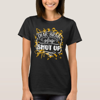 お願い脳みそ黙ってくれ Tシャツ