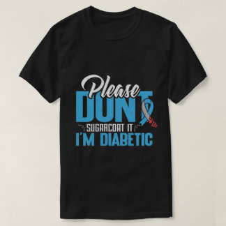 お願い致さないサガーコート糖尿病型シャツ Tシャツ