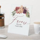 お願い花を一つ秋結婚持って 台座サイン (インサイチュ)