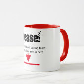 お願い話し考えて...おもしろいパーソナライズされた マグカップ (正面右)