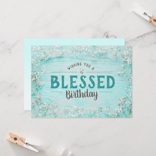 お願い賛美誕生日! カード (正面/裏面インサイチュ)