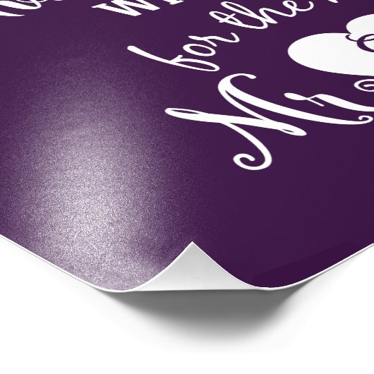 お願い離れおアドバイスとウェルウィッシュのサインViolet フォトプリント (角)